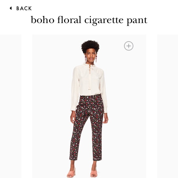 Kate Spade Boho Floral Cigarette Pant - Picture 4 of 7